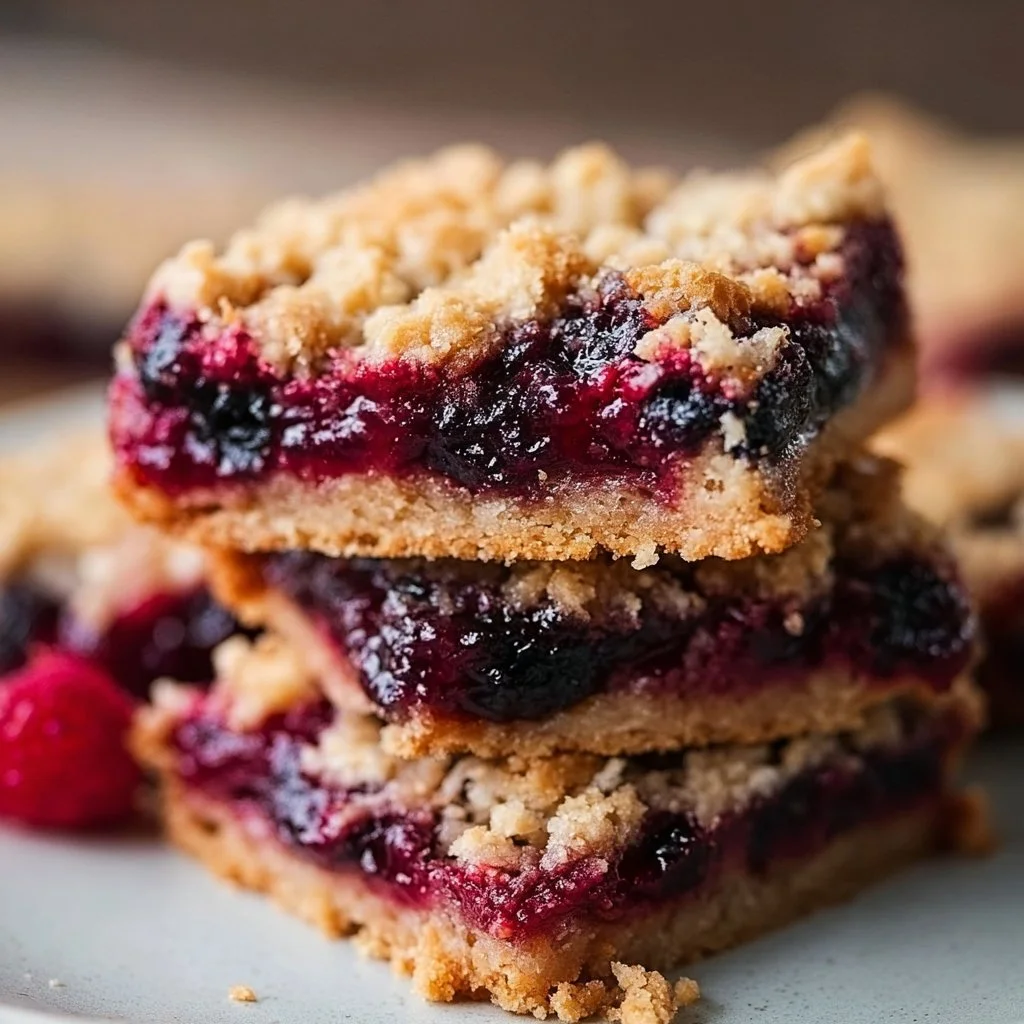 Vegan Berry Crumble Bars