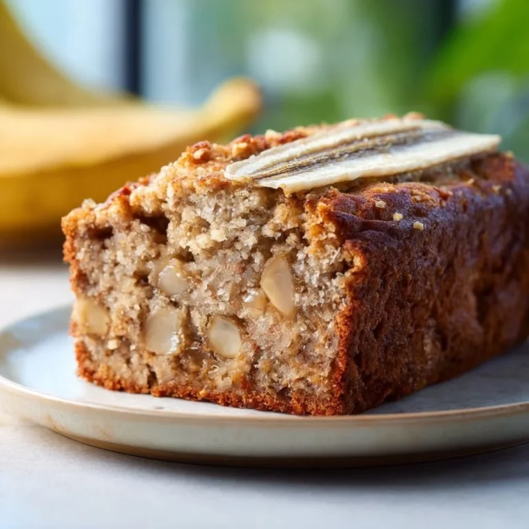 Sliced Bananen-Apfel-Brot auf einem Holzbrett in der Küche