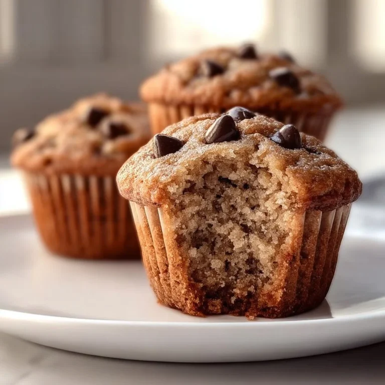 Leckere Bananenbrot Muffins auf einem Teller serviert.