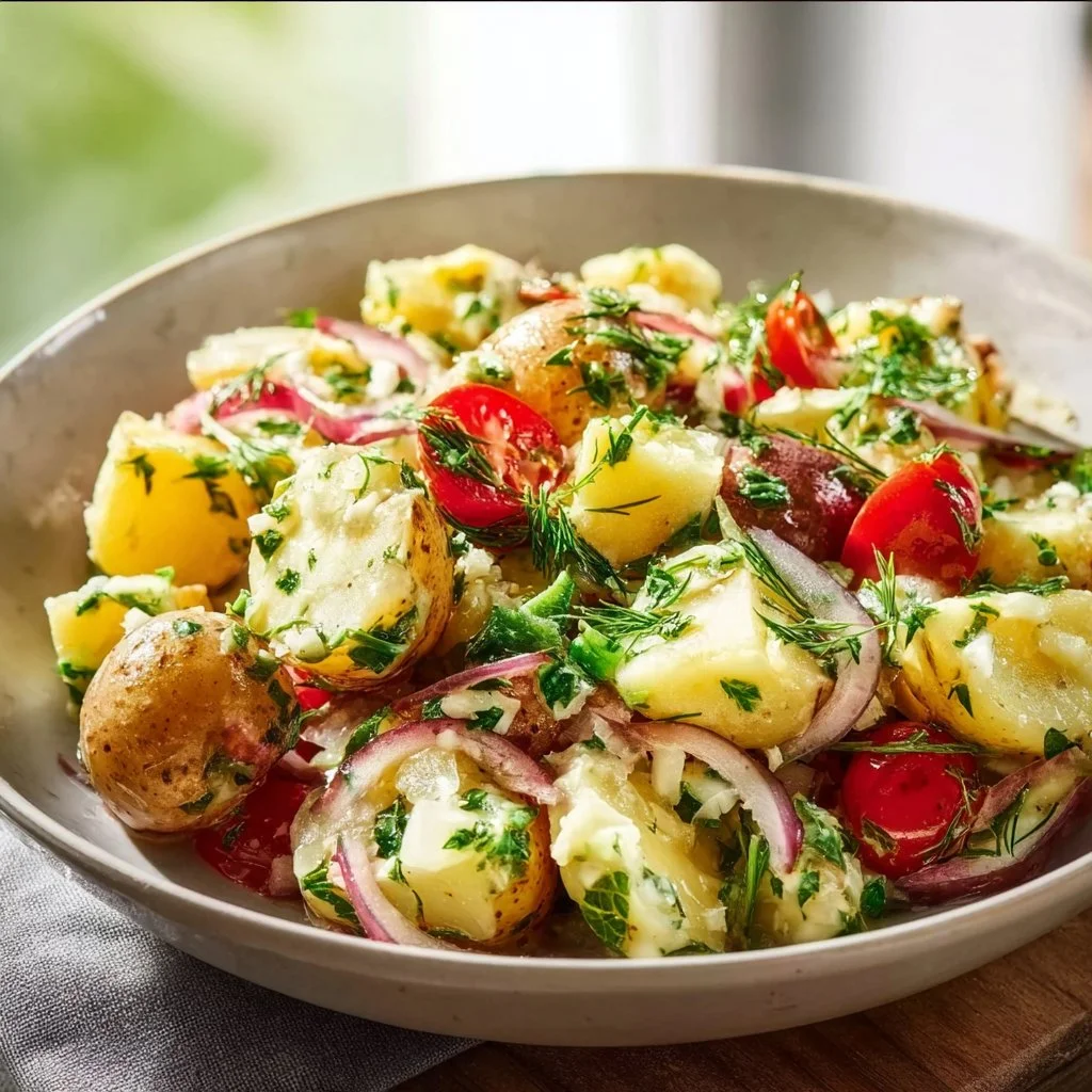 Gesunder Kartoffelsalat ohne Mayo