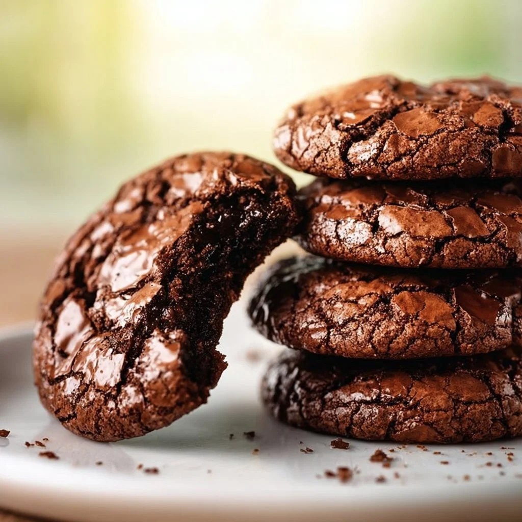 Gourmet Brownie Kekse mit Schokolade und Nüssen
