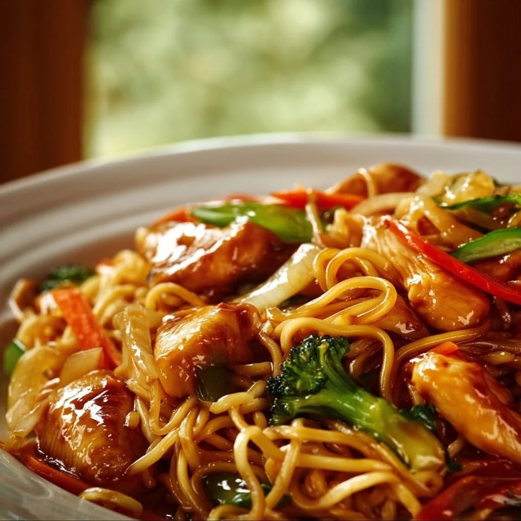 Hähnchen-Teriyaki-Nudeln