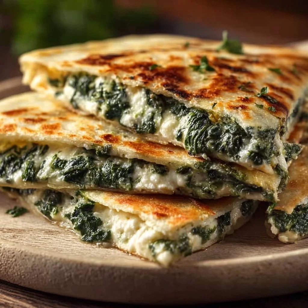 Spinat-Feta-Quesadillas